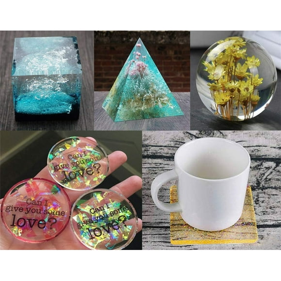 DIY Silicone Kit for Sphere Casting 5 Pcs Resin with Tools for Home Improvement - Craft Set for Resin Casting and DIY Projects