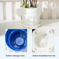 thumbnail image 3 of maskred 3 Pieces Roots Control Flower Pot Flowerpot Garden Nursery Breathable Planter with Tray Drainage Holes Balcony White/L, 3 of 6