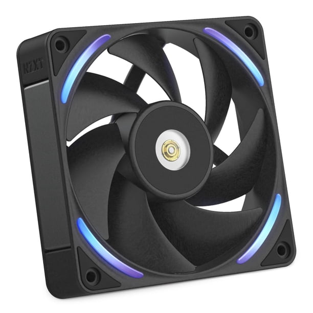 Ventilador para PC NZXT F120X 120 mm PWM RGB de bajo ruido, negro