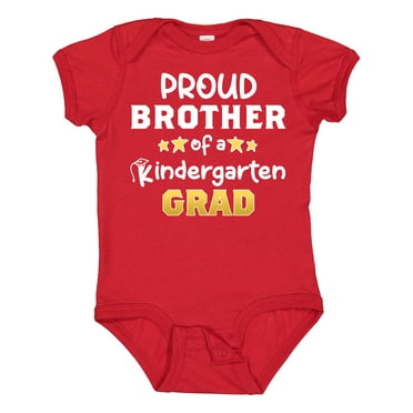 Inktastic Proud Brother of a Kindergarten Grad Boys Baby Bodysuit