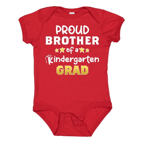 Inktastic Proud Brother of a Kindergarten Grad Boys Baby Bodysuit