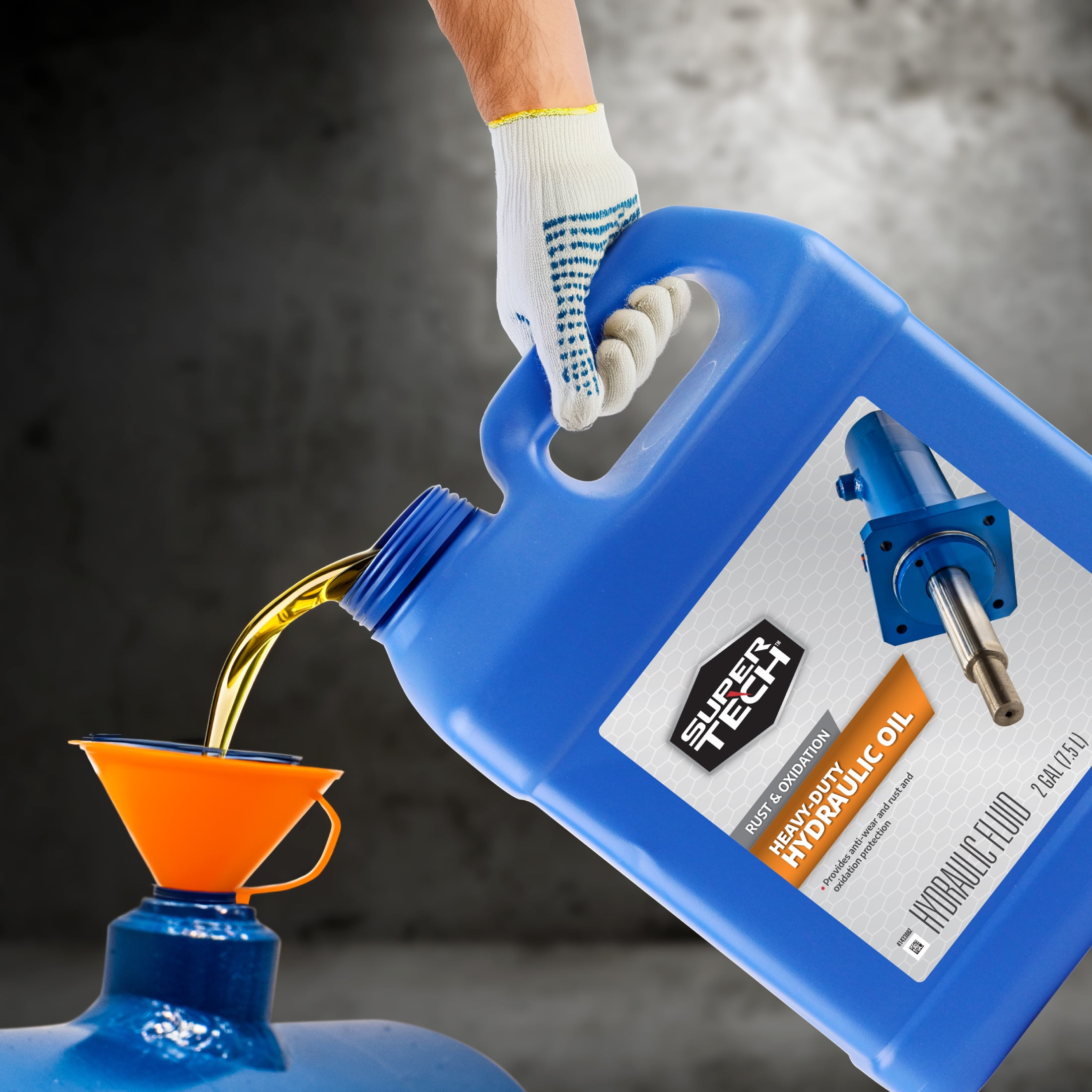 Super Tech Heavy Duty Rust and Oxidation Anti Wear Hydraulic Oil, 2 Gallons