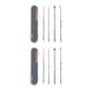 thumbnail image 2 of Seitruly de comedones para acné, 4 Uds., punto negro, removedor de espinillas, cuidado de la piel, belleza para mujeres, tratamiento de acné, plata 2piezas Seitruly CBP109356, 2 of 5