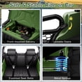 thumbnail image 6 of Farmdex 24V Ride on Toys 2-Seater Ride on Truck, 400W Ride on Cars with Remote Control, Electric Car for Kids w/ Power Display, High/Low Speed, Light Control, Bluetooth, Music, Suspension, Green, 6 of 7