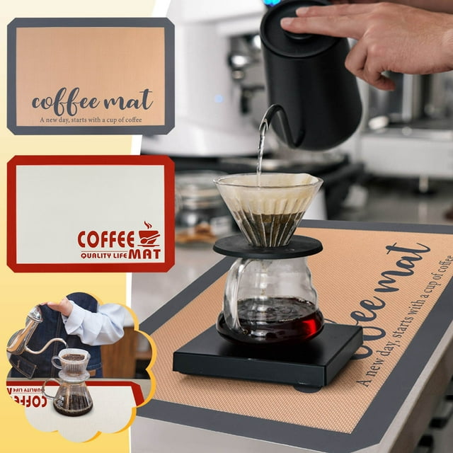 Sentmoon Deals of the Day Clearance Prime Coffee Mat-Hide Stain Absorbent Rubber Quick Drying Mat For Kitchen Counter-Coffee Bar Accessories Dish Drying Mat Fit Under Coffee Maker Coffee Machine Toda