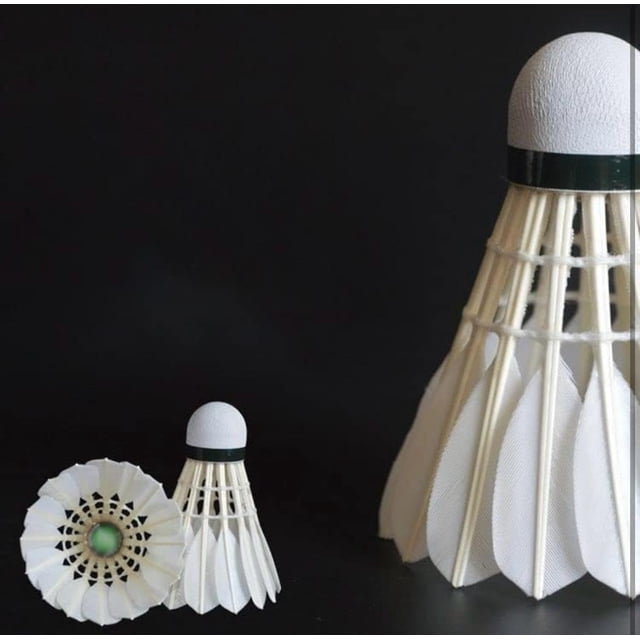 Gold Series Volant de Plumes de Badminton avec Liège à Base d'EVA Blanc, Lot de 10