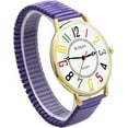 thumbnail image 3 of Blekon Women Wrist Watch Large 43mm White Face Stainless Steel Stretch Band Watch Analog Display, 3 of 6