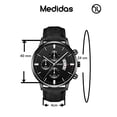 thumbnail image 4 of Reloj Ultrafino para Caballero con Correa de Cuero y Movimiento de Cuarzo, Calendario y Cronógrafo, Ideal para Hombre de Negocios, Detalles Finos Vosth Clásico, 4 of 6