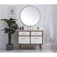 thumbnail image 6 of Elegant Decor Boise 42" MDF Bathroom Vanity with Backsplash in White, 6 of 8