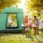 MARNUR 6-Person Instant Cabin Tent, Camping Tent with Carry Bag , Instant Setup, Outdoor, Hiking, Traveling, Green