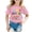 Pink, variant on Girls' Tops Autism Awareness Day Short Sleeve Ribbed Tee Girls Clothes Beige 3-4 Years