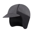 thumbnail image 4 of Gorro de ciclismo para exteriores, cálido, con protectores auditivos, transpirable, para invierno Gris, 4 of 9