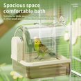 thumbnail image 3 of Clear Hanging Bird Bath,Automatic Water Circulation Bath Shower for Bird Clean Space Saving Design Bird Cage Accessory B,1 x bird bathing box 1 x USB charging cable, 3 of 7