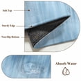 thumbnail image 6 of Blue Area Rugs 5'x7', Washable Small Throw Rugs for Laundry Room Playroom, Modern Abstract Art Ombre Striped Indoor Outdoor Rug Non-Slip Low Pile Carpet Runner Reversible Floor Mats, 6 of 8