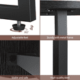 thumbnail image 5 of Small End Table for Living Room Bedroom, Round Side Table with Metal Legs, Accent Table for Small Spaces, Black, 5 of 9