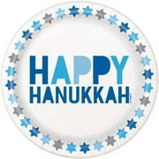 Starry Hanukkah Round 7" Dessert Plates, 8ct