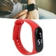 thumbnail image 4 of Relaj Digital Pantalla de Luz Blanca Led Espejo de Plástico Movento Electrónico Correa de Silicona RELOJ Deportivo Para Estudiantes Correr Viajar Caminar, 4 of 7