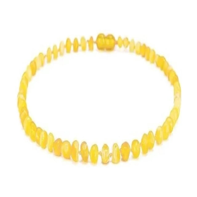 Collar de ámbar para bebés con cuentas de ámbar báltico de 33 cm