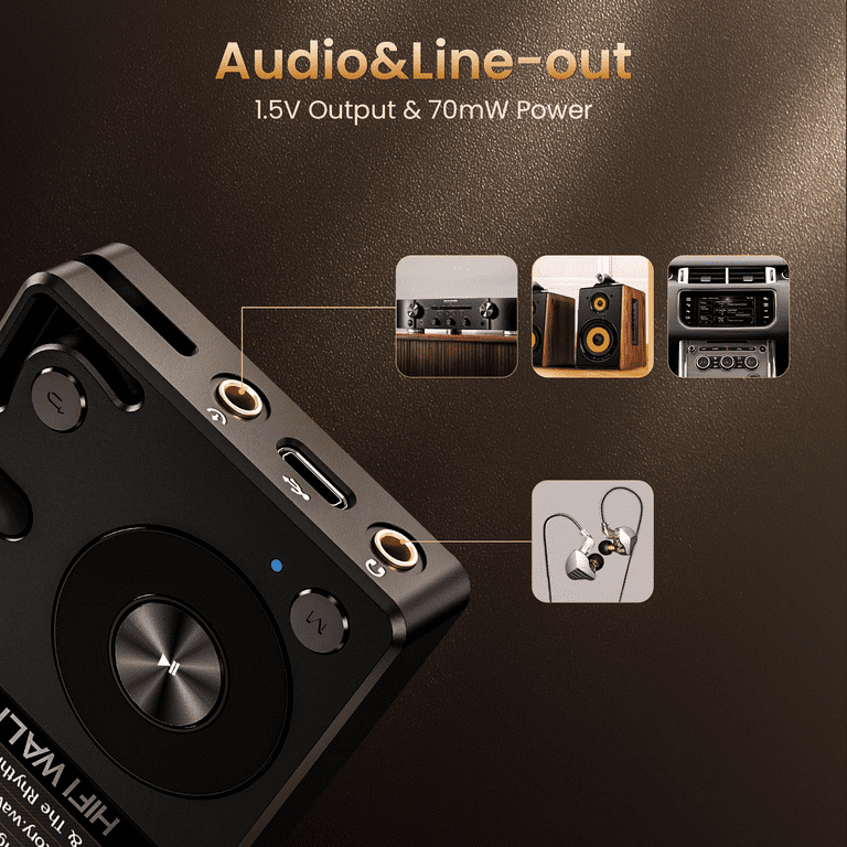 HIFI WALKER H2 ハイレゾ対応Bluetooth5.2 (DAP) HIFI WALKER H2 Hi-Res MP3 Player, Bluetooth 5.2 Wifi, Lossless DAC