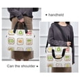 thumbnail image 6 of FORMRS 16" Laptop Bag Carrying Sleeve Case with Handle Travel Shoulder Briefcase, Toasts Pattern, 6 of 8