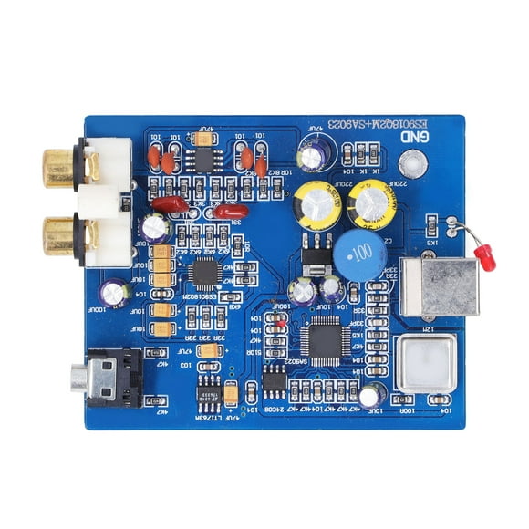 Audio Module, Decoding Decoder Board Sound Card Mini 96K Sampling Rate 24bit 2vrms Direct Output For DIY For Speaker