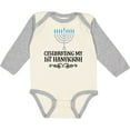 thumbnail image 3 of Inktastic My 1st Hanukkah Celebration Boys or Girls Long Sleeve Baby Bodysuit, 3 of 5