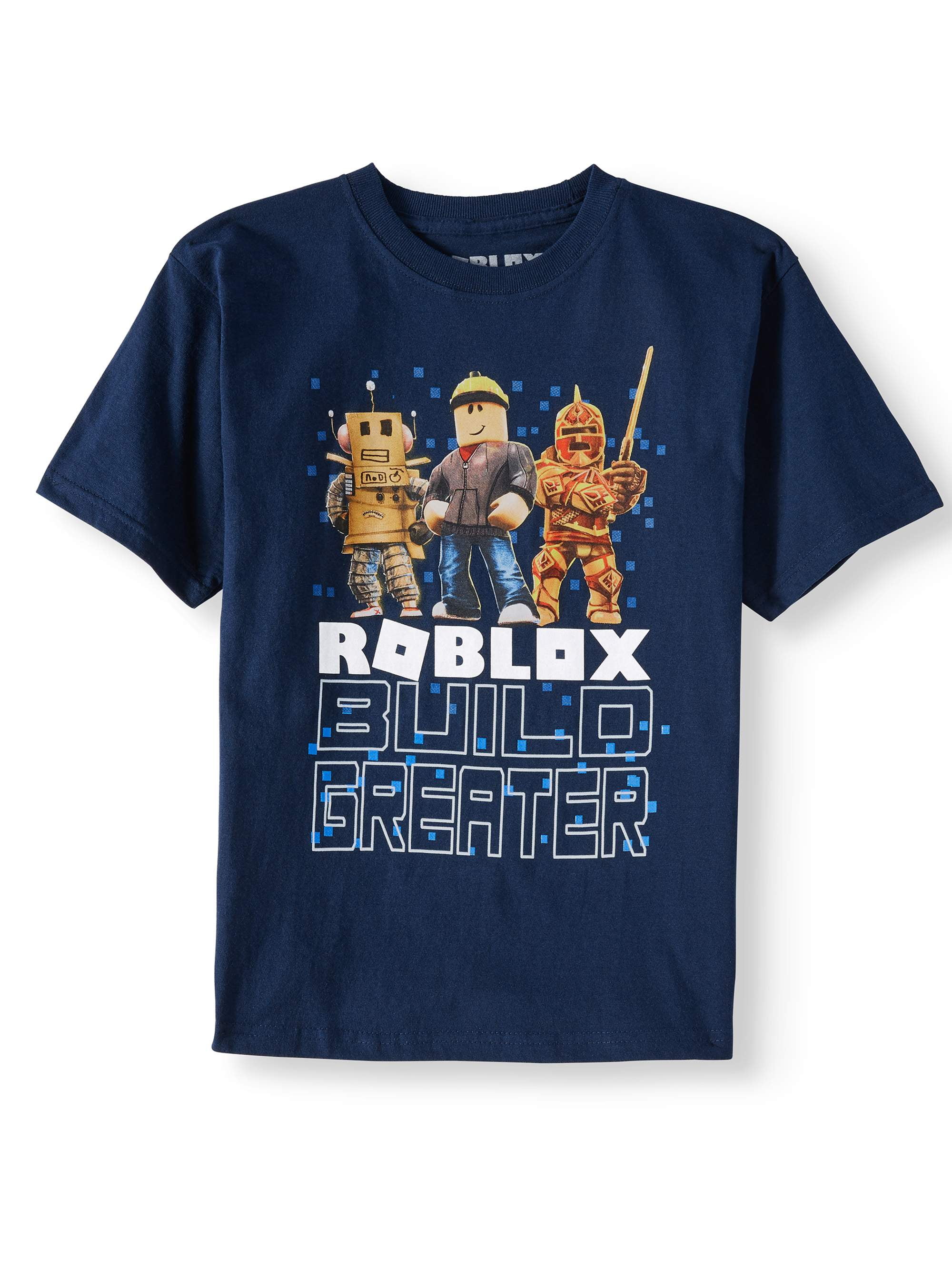 Roblox Roblox Build Greater Short Sleeve Graphic T Shirt Sizes 4 16 Walmart Com Walmart Com