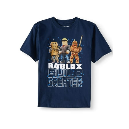 Roblox Build Greater Short Sleeve Graphic T Shirt Little Boys Big Boys - how to make your game super bright on roblox