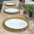 thumbnail image 4 of Gold Beaded Placemats Set of 2 for Dining Coffee Table Scratch Heat Stain Resistant Charger Kitchen Decor Durable Tablemats - Fall Autumn Thanksgiving Holiday - 14 Inches, 4 of 7
