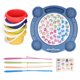 thumbnail image 2 of Juguete De Juego De Pesca, Melody Juguete De Pesca Giratorio De Alta Sensibilidad Plástico Para Juegos De Mesa Para Niños Mayores De 3 Años Para Niños Pequeños Juguetes De Vacaciones OTVIAP Azul, 2 of 8
