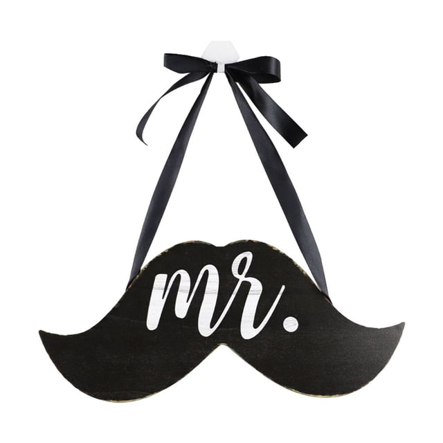 Unique Hanging Plaque Simple Innovative Creative Mr Mrs Lips Beards Wall Plaque Wedding Supplies