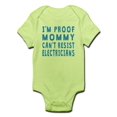 thumbnail image 1 of CafePress - Proof Mommy Cant Resist Electricians Body Suit - Baby Light Bodysuit, 1 of 1