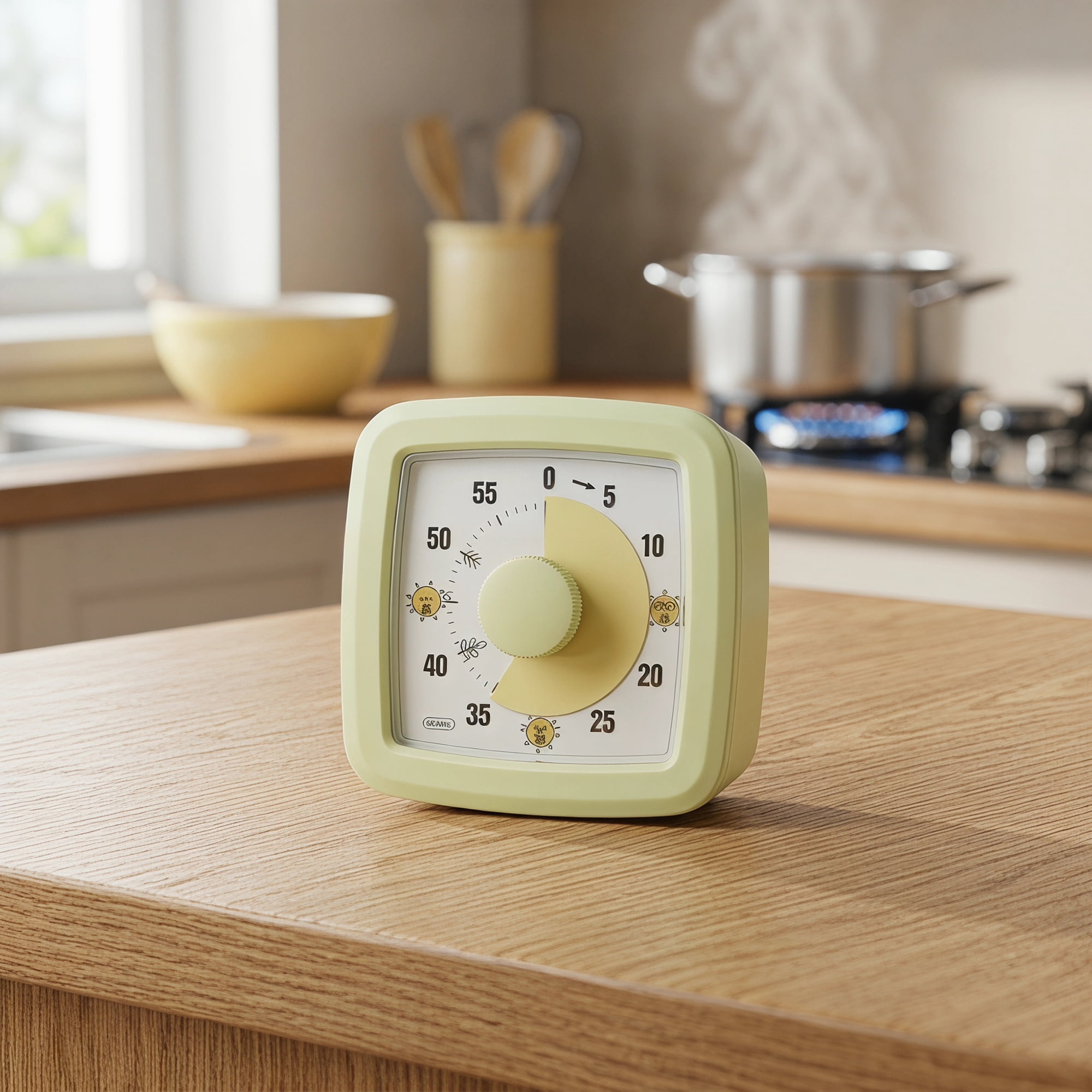 Unique Bargains 60 Minute Digital Visual Timer with Loud Alarm for Studying Green C
