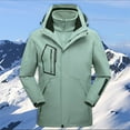 thumbnail image 2 of Rhuody Winter Coats For Men Autumn Winter Men'S Jackets Outdoor Hardshell Jacket Two Piece Mountaineering Wear Men'S Coat Long Sleeve Durable Clothes Mint Green L, 2 of 3