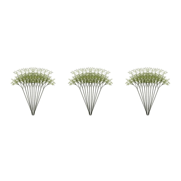 Ramo de flores artificiales Advancent 10 piezas para bodas y decoración interior o exterior blanco