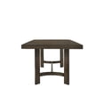 thumbnail image 2 of Benjara Dining Table with Rectangular Top and Curved Base- Brown, 2 of 7