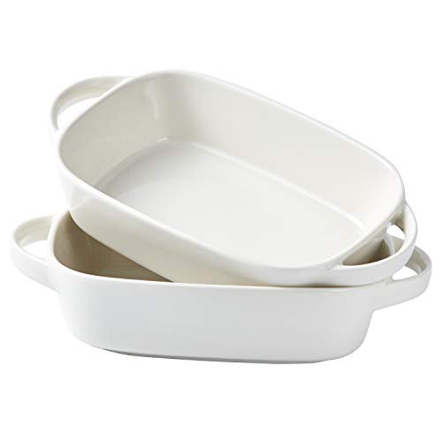 Bruntmor Ceramic 8.5"x6" Baking Dish for Roasting And Lasagna Pan, Oven