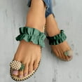 thumbnail image 4 of zttd women's ladies fashion casual ring toe pineapple flat slippers slides shoes women's slipper a, 4 of 7