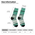 thumbnail image 2 of Pofeuu Old Green Wooden Print Crew Socks, Adult Running Hiking Socks for Youth and Adult, 2 of 6