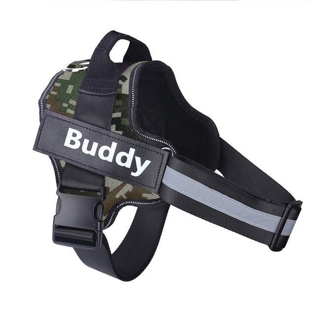 Dog Harness ID Custom patch Reflective Breathable Pet Vest For Outdoor Walk ShopWise Round