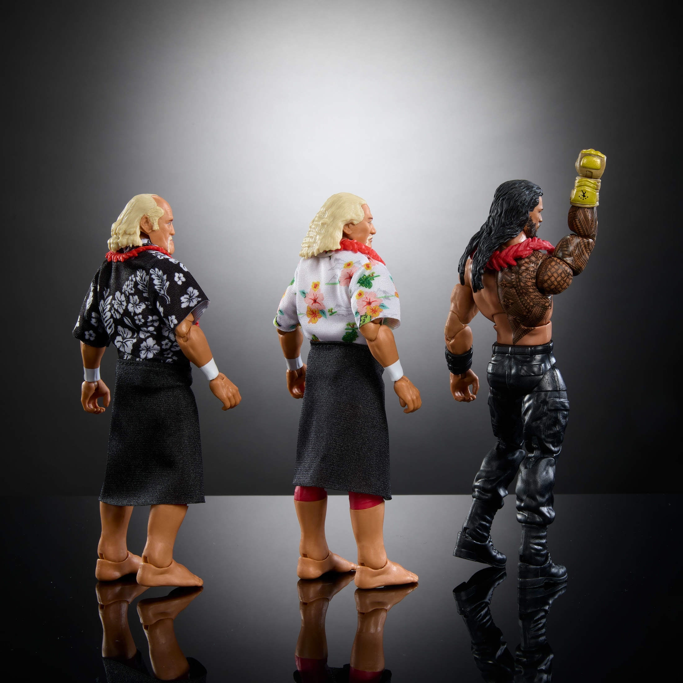 WWE Elite Samoan Dynasty Pack of 3 Action Figures with Accessories, 6-inch Collectible Set