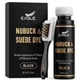 thumbnail image 1 of Tinte para gamuza y nobuk Eagle negro con aplicador y cepillo, 1 of 7