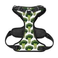 thumbnail image 4 of Kdxio Cute Broccoli Print No Pull Dog Harness Adjustable Reflective Oxford Easy Control Medium Large Dog Harness for Training and Everyday-X-Large, 4 of 8