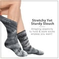 thumbnail image 5 of Basico Lightweight Slouchy socks for women | Black Tie Dye Slouch Socks for Girls | Scrunch Socks | (3PK, Shoe Size 5-9 1/2), 5 of 5