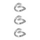 thumbnail image 2 of Sonducket Aleación anillo abierto estético boda fiesta favores nudillo mano joyería aniversario novias novios regalos decoración plata Type1 NO1, 2 of 6