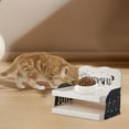 thumbnail image 4 of BotaniNest Bol Surélevé pour Chats d'Intérieur Plateforme Support Hauteur Réglable, 4 of 4