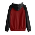 thumbnail image 3 of Timegard Sweatshirts for Women Long Sleeve Hoodies Pullover Fall Color Block Loose Tops with Pockets, 3 of 4