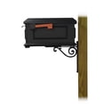 thumbnail image 2 of Traditional Curbside Mailbox with Baldwin front single mailbox mounting bracket, 2 of 4