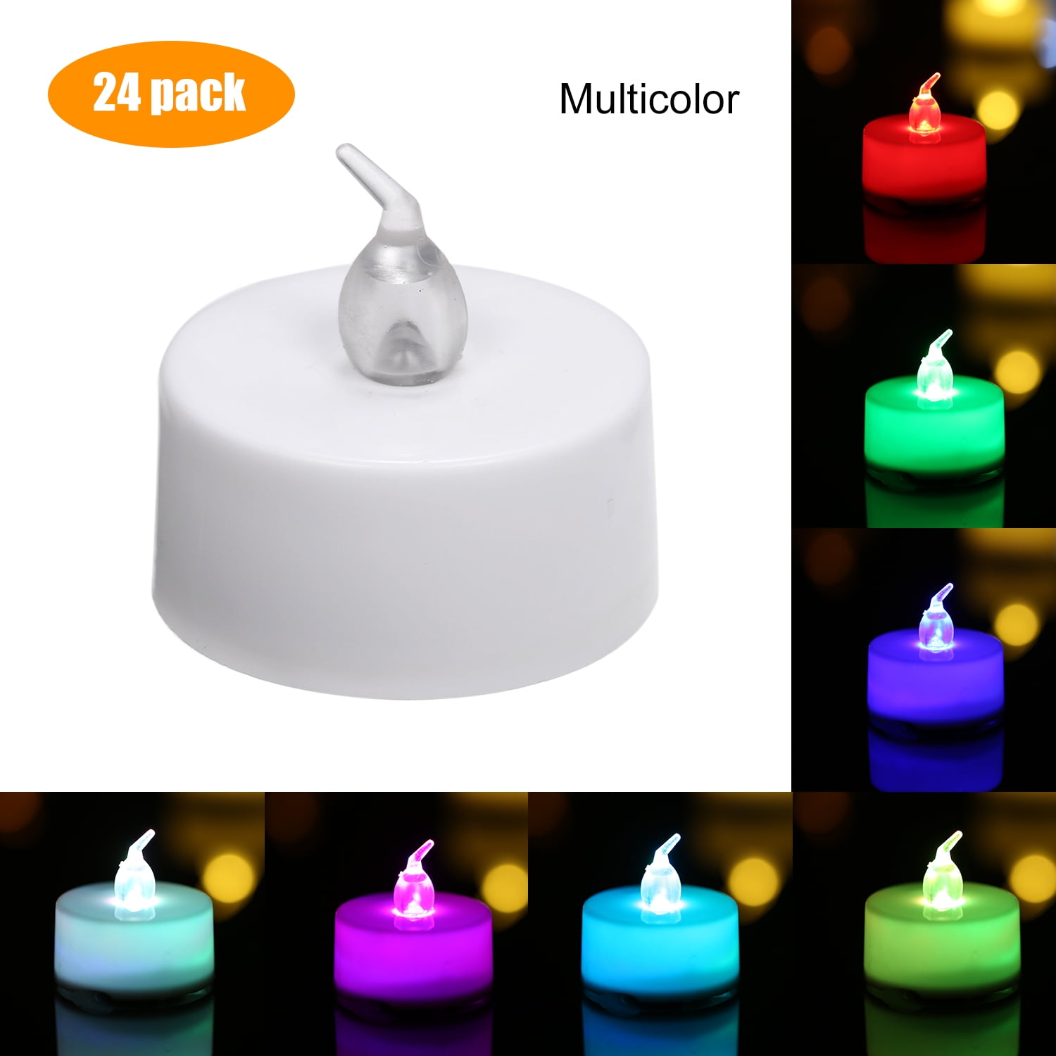 LEDs Candles Flameless Tea Light Homemory Realistic Bright Flickering