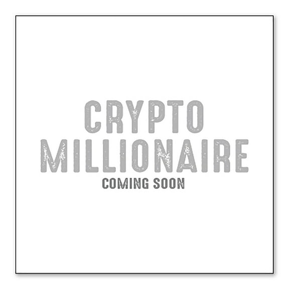 DistinctInk Custom Bumper Sticker - 8" x 8" Decorative Decal - White Background - Crypto Millionaire - Coming Soon